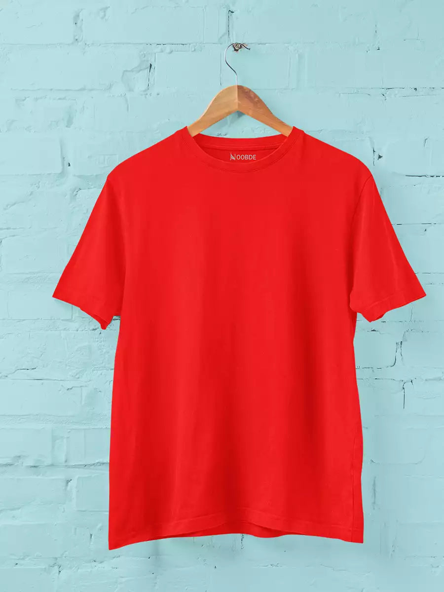 Plain Red T-Shirts for men